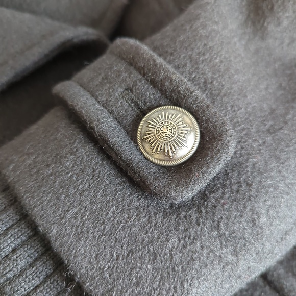 Aritzia Community Black Wool Winter Coat with Faux Fur Collar XS - Picture 13 of 16